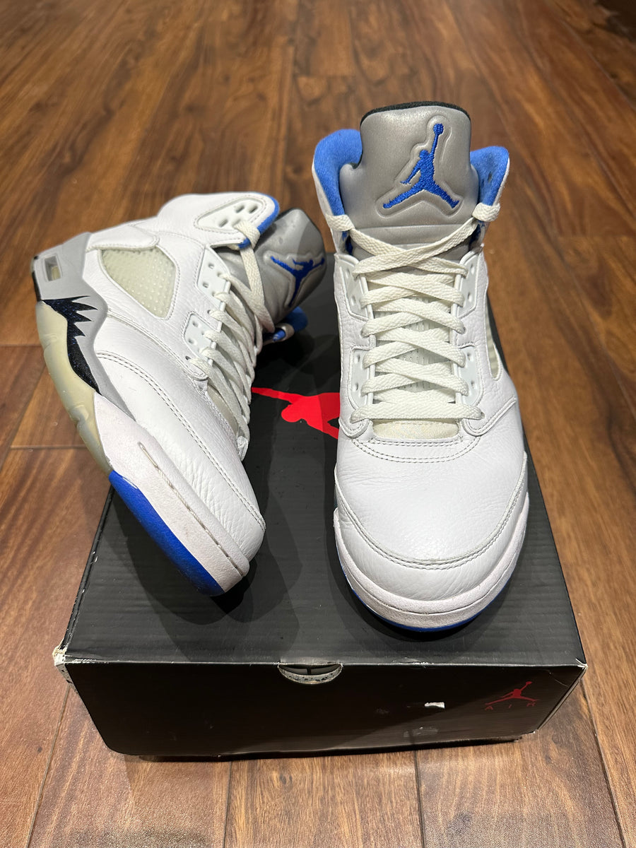 Stealth Jordan 5s All White Air Jordan Retro