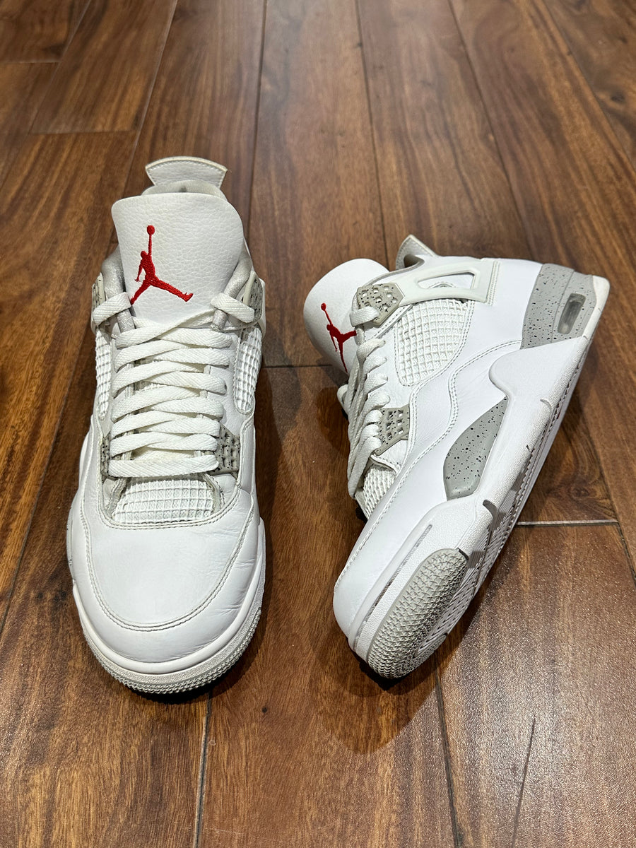 Custom Air Jordan 4 White Oreo Shoes, Size 8.5 Size 8.5 - Jordan 4 Retro Mid White Oreo 194956852056| eBay main image 4