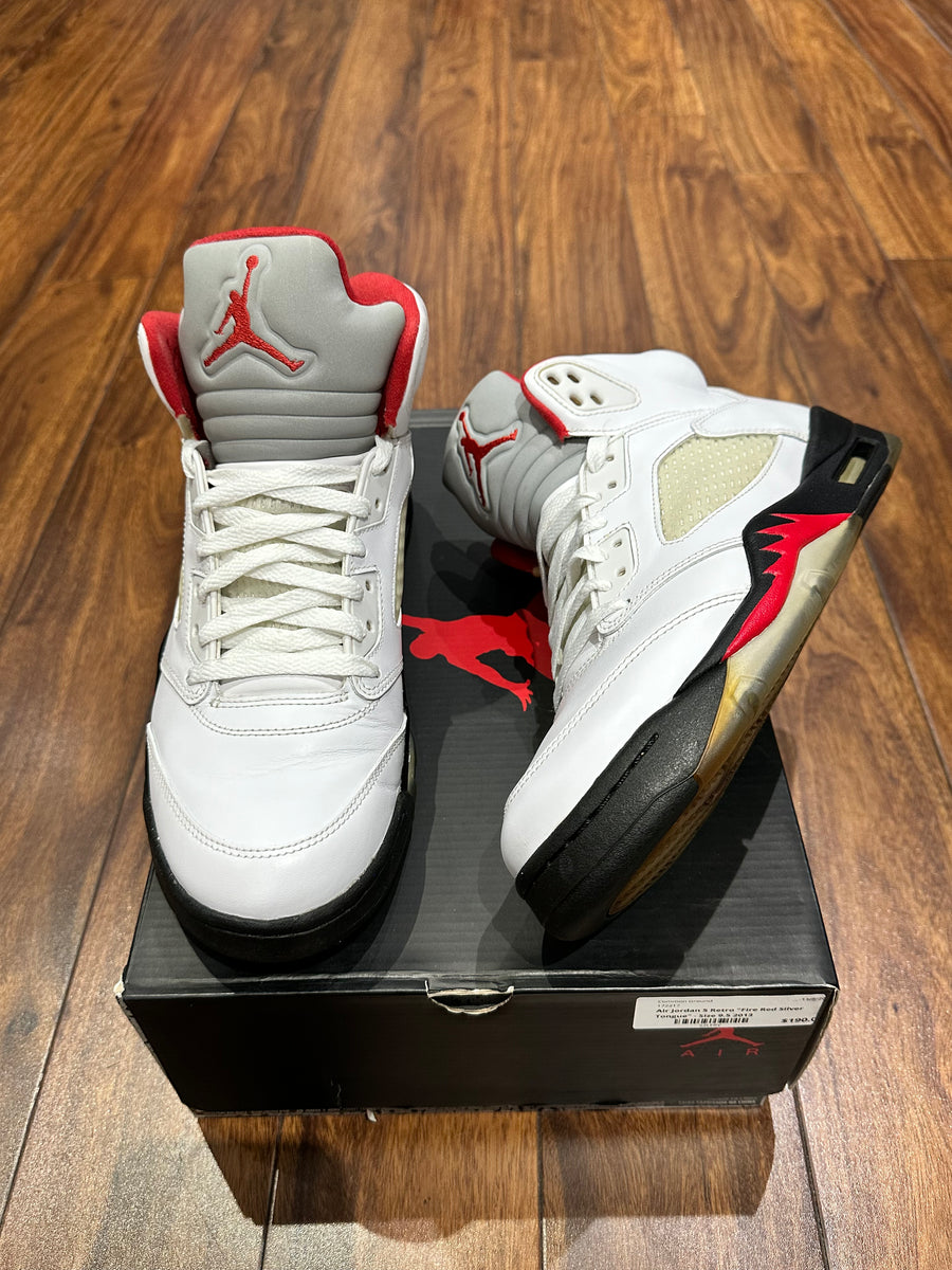 Air Jordan 5 Retro Fire Red Silver Tongue CommonGround12