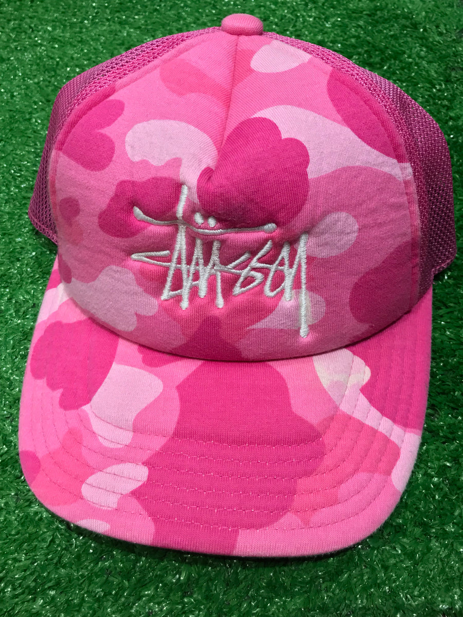 【ステューシー】Stussy Basic Trucker Cap Hot Pink ★人気★ Buy Stussy Big Basic Trucker Cap 'Hot Pink' - 1311088 HOT