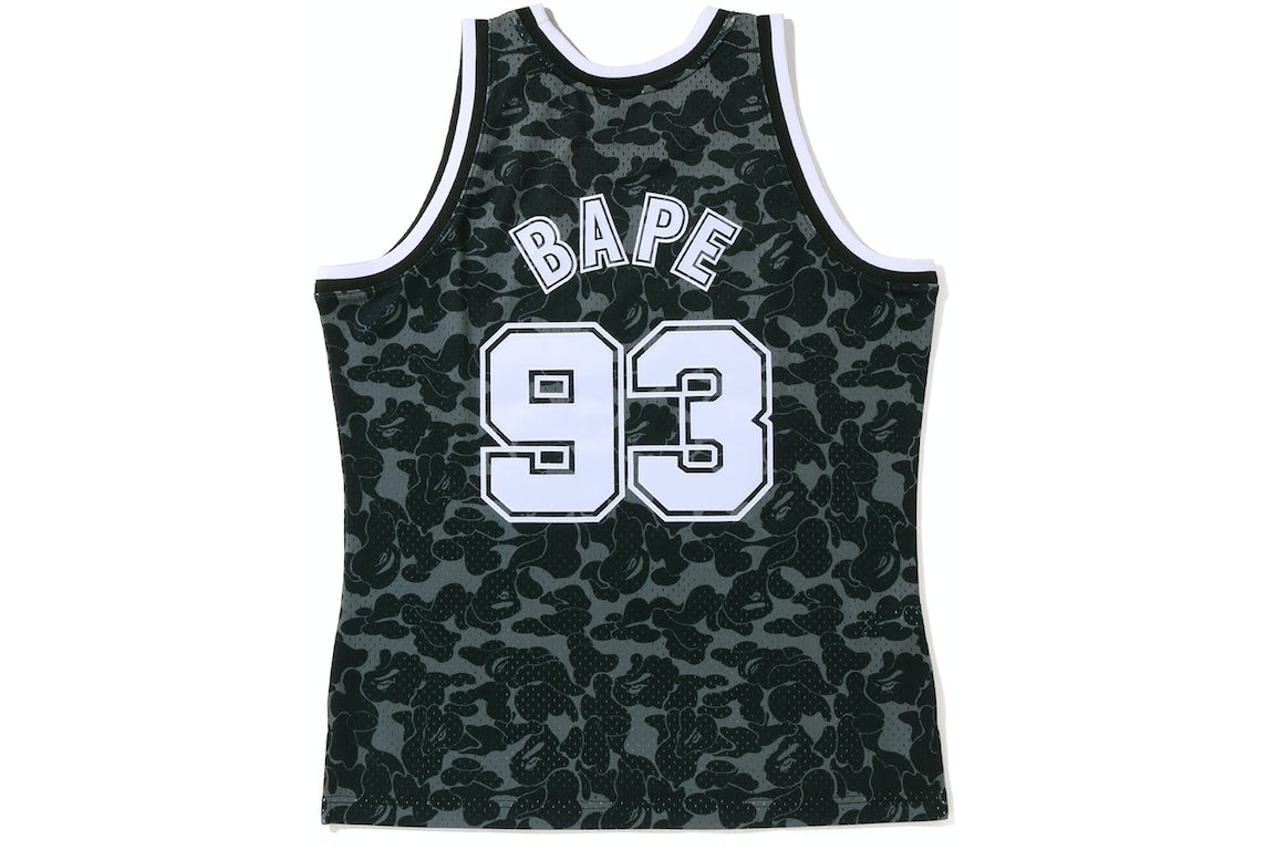 BAPE x Mitchell & Ness Raptors Camo Basketball Swingman Jersey