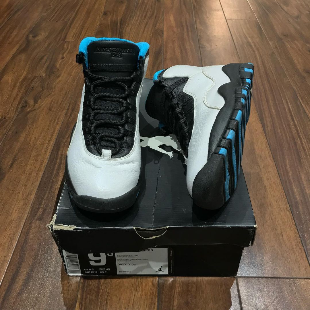 Powder blue cheap air jordan 10