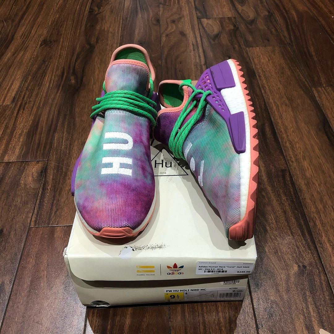 Adidas nmd pw human race pharrell williams chalk coral Clearance