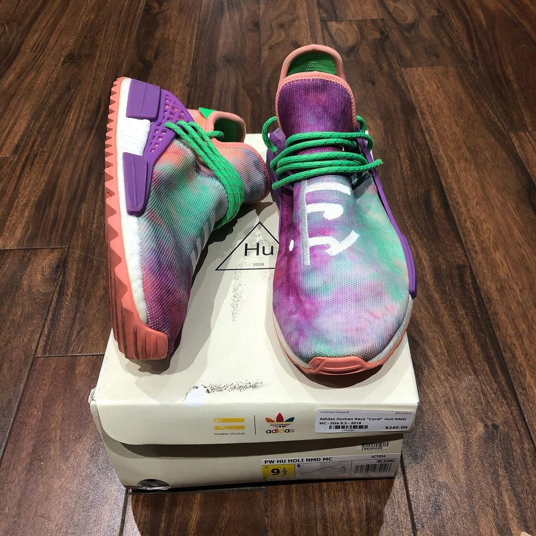 Adidas nmd pw human race pharrell williams chalk coral Clearance