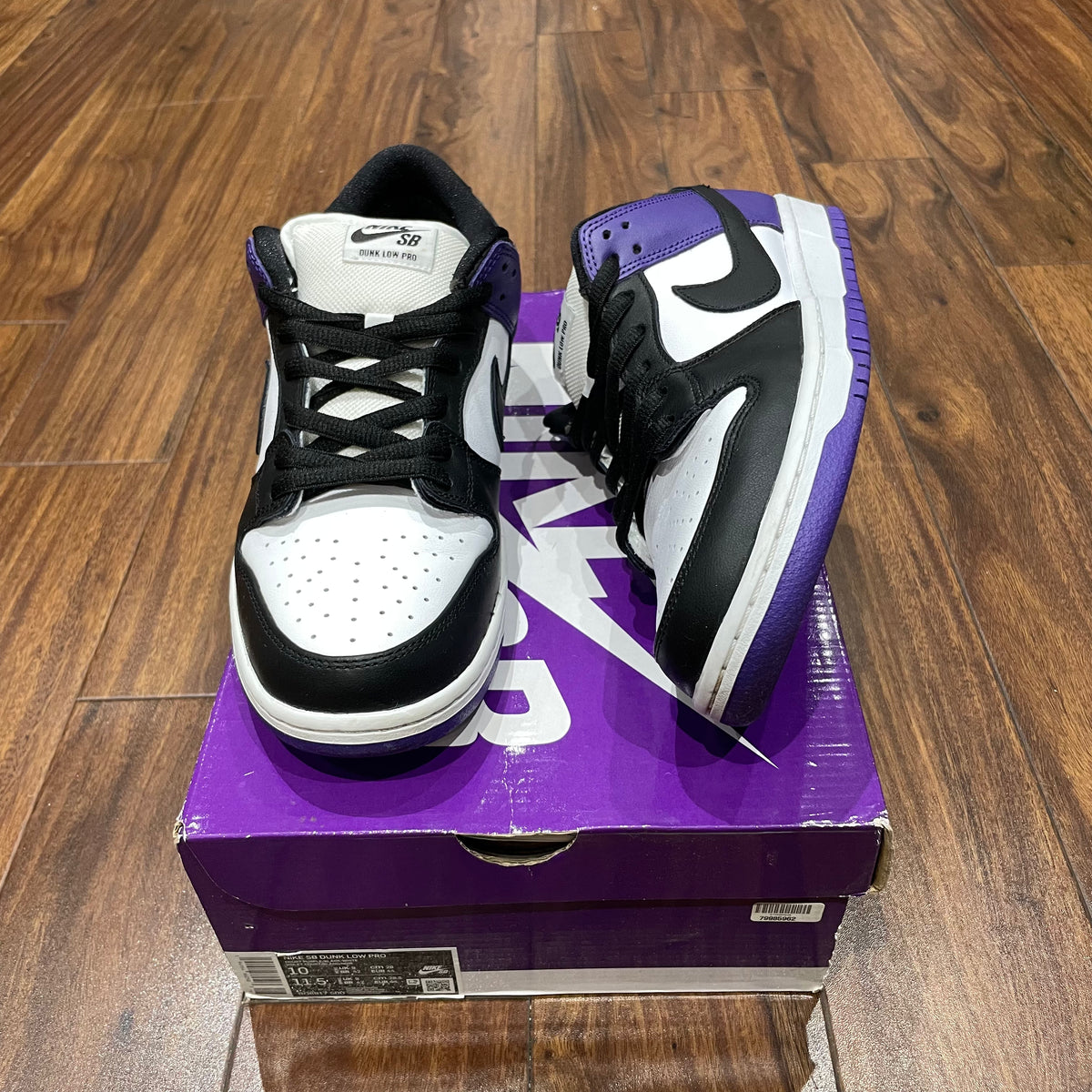 Nike Dunk Low Union Passport Pack Court Purple On Feet Nike Dunk