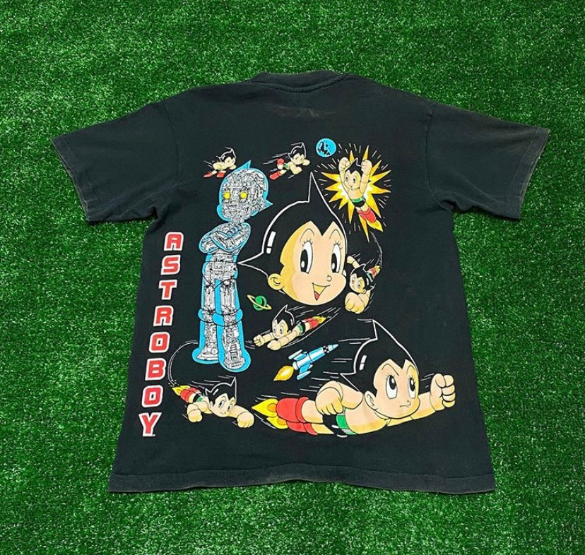 Astro Boy anime manga Movie T-shirt Vintage processing  city