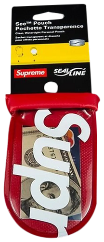 Supreme Sea Line Transparence Large Pouch