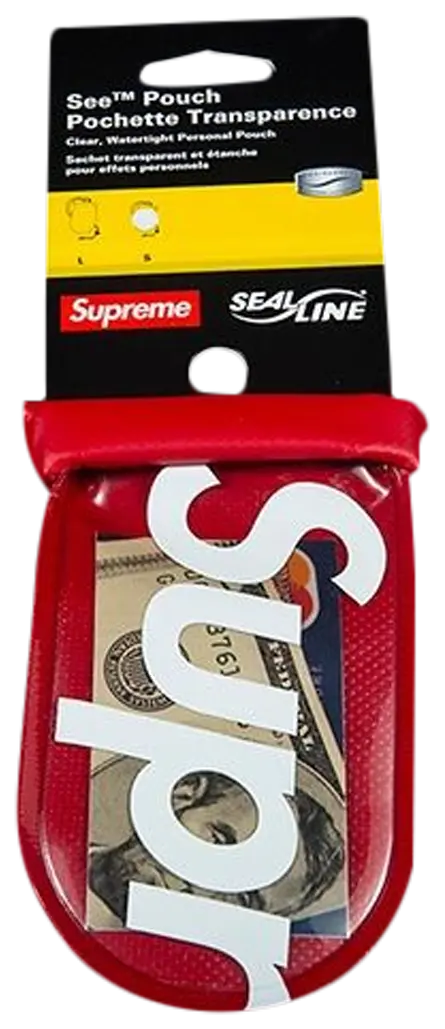 Supreme Sea Line Transparence Large Pouch