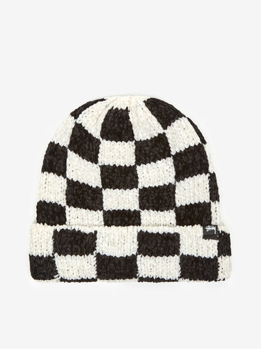 Stussy Checkered Crochet Beanie