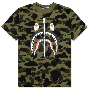 BAPE 1st Camo "Shark Zipper" T-Shirt