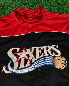90's Nike "Sixers" Warm-Up Shirt