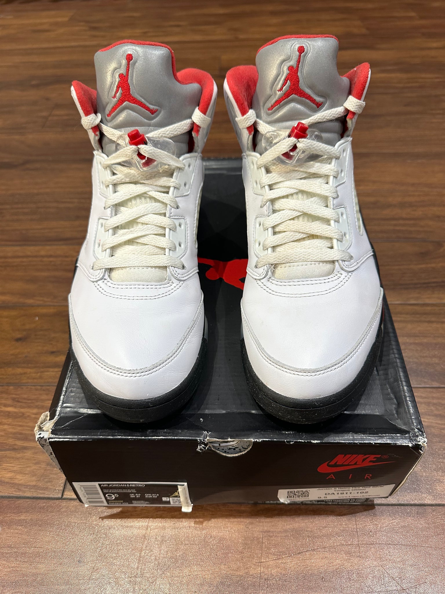 Air jordan 5 white red clearance