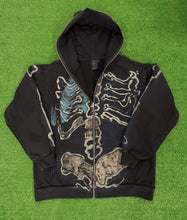 Travis Scott Cactus Jack x Fragment "Skeleton Graffiti" Full Zip Hoodie
