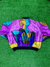 1990's Pablo Picasso "Abstract Woman" Silk Bomber Jacket