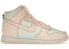 Womens Nike Dunk High "Sail Crimson"