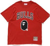 BAPE x Mitchell x Ness "Chicago Bulls" T-Shirt