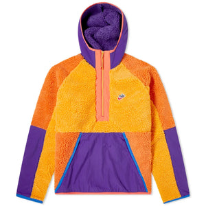 Nike sherpa fleece hoodie top