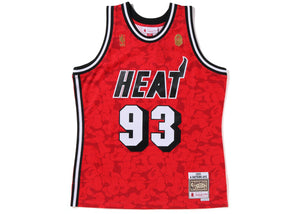 Bape x Mitchell & Ness "Heat" Basketball Jersey