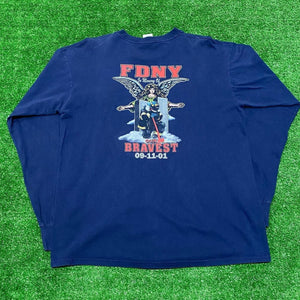 Vintage 2001 FDNY " 9/11" L/S T-Shirt
