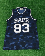 Bape "93" Blue Camo Basket ball Jersey