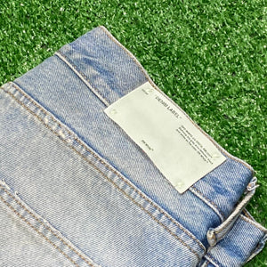 Off-White "Denim Label" Distressed Jeans