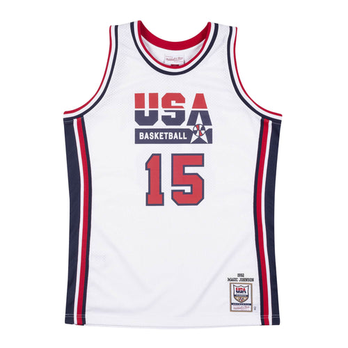 Authentic Jersey Team USA 1992 Magic Johnson
