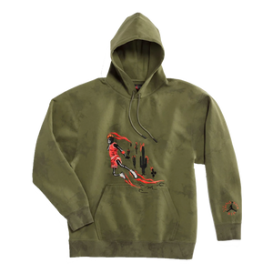 Travis scott jordan best sale washed suede hoodie grey